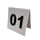 Display Pequeno Placa Numerador Mesa Bar Alto Relevo 10pçs
