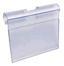 Display Porta Preço PVC Cristal transparente 120 Peças 5,5 x 5,0 cm - gancho painel canaletado