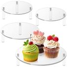Display Riser de acrílico MKAWPOLA Clear para joias de comida para bolos