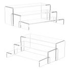 Display Riser de acrílico NIUBEE 12 Large Clear com 2 conjuntos de 6 unidades