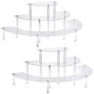 Display Risers de acrílico HENABLE Clear Cupcake Stand de 3 camadas