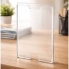 Display Transparente Quadro Aviso Organização Porta Documentos A4 Prático