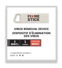 Dispositivo de remoção de vírus FixMeStick para Macs da Apple, 3 PCs, 1 ano