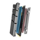 Dissipador Calor Alumínio Thermal Pad SSD NVME M.2 2280 Jeyi Preto