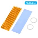 Dissipador De Calor 6mm Para Ssd M2 Ngff 2280mm Alumínio + Thermalpad