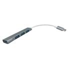 Distribuidor De Conexão HUB TYPE C Para USB OEX HB104 Chumbo