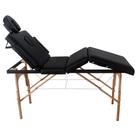 Divã Mala Dobrável Reclinável Premium Com Orifício Mesa Maca Massagem Estética - Modelo MMP70P