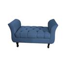 Divã Recamier Barcelona - 1,00 Suede - Azul Marinho Divã Recamier Barcelona - 1,00 Suede - Azul Marinho