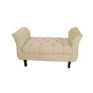 Divã Recamier Barcelona - 1,20 Suede - Bege Divã Recamier Barcelona - 1,20 Suede - Bege