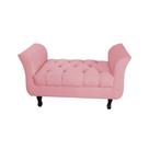 Divã Recamier Barcelona - 1,20 Suede - Rosa Divã Recamier Barcelona - 1,20 Suede - Rosa