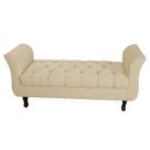 Divã Recamier Barcelona - 1,50 Suede - Bege Divã Recamier Barcelona - 1,50 Suede - Bege