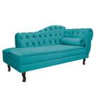 Divã Recamier Diana Lado Esquerdo 120cm Suede - Doce Sonho Móveis
