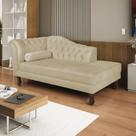 Diva Recamier Dora 160cm Lado Direito Suede Bege