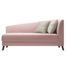Divã Recamier Heitor 160cm com Almofada Lado Esquerdo Suede - Doce Sonho Móveis