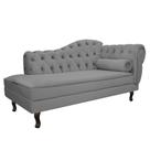 Diva Recamier Juliana 130cm Lado Esquerdo Suede Cinza - Amarena Móveis Diva Recamier Juliana 130cm Lado Esquerdo Suede Cinza - Amarena Móveis