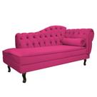 Diva Recamier Juliana 130cm Lado Esquerdo Suede Pink - Amarena Móveis Diva Recamier Juliana 130cm Lado Esquerdo Suede Pink - Amarena Móveis