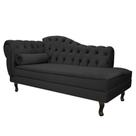 Diva Recamier Juliana160cm Lado Direito Linho Cinza Escuro - Amarena Móveis