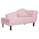 Divã Recamier Larissa 150cm Suede Lado Esquerdo Para Sala - Várias Cores - Ds Estofados Divã Recamier Larissa 150cm Suede Lado Esquerdo Para Sala - Várias Cores - Ds Estofados