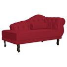 Divã Recamier Larissa Suede Lado Esquerdo - Várias Cores - Ds Estofados