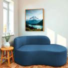 Divã Recamier Orgânico Tokyo 160cm Lado Direito Linho - Doce Sonho Móveis