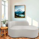 Divã Recamier Orgânico Tokyo 200cm Lado Direito Bouclé - Doce Sonho Móveis