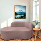 Divã Recamier Orgânico Tokyo 200cm Lado Esquerdo Linho