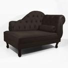 Divã Recamier Sofá Estofado Namoradeira Decorativo Sala Quarto Escritório 140x80 - Elã