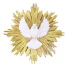 Divino Espírito Santo Dourado 15cm Enfeite Resina Divino Espírito Santo Dourado 15cm Enfeite Resina