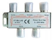 Divisor De Antena 4 Saidas 1 Entrada Universal A Cabo Uhf Vhf Digital InterNeed