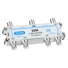 Divisor de cabo coaxial TKCHAX 6 vias 10-2602 MHz RG6 RG59 coaxial