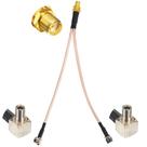 Divisor de cabo de antena YOTENKO 4G LTE SMA fêmea para Dual TS9