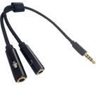 Divisor de cabo de áudio KILOGOGRAPH TRRS para TRS Adaptador de 3,5 mm Divisor de cabo de áudio KILOGOGRAPH TRRS para TRS Adaptador de 3,5 mm