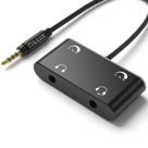 Divisor de fone de ouvido Cubilux Dual com atenuador de volume de 3,5 mm