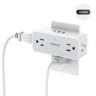 Divisor de saída multiplugue Extensor de tomada de parede TESSAN 4 com USB