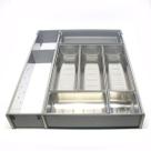 Divisor De Talheres Orga-line Blum Inox Escovado Cinza