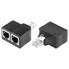 Divisor de tomada de telefone SinLoon RJ11 macho para 2 fêmeas 6P6C x2