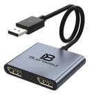 Divisor DisplayPort Buerlaseul para monitores duplos 4K @120Hz Divisor DisplayPort Buerlaseul para monitores duplos 4K @120Hz