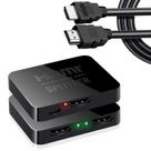 Divisor HDMI AKWOR 1 entrada 2 saídas 4K UHD com cabo de 1,5 m Divisor HDMI AKWOR 1 entrada 2 saídas 4K UHD com cabo de 1,5 m