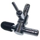 Divisor metal para ar ou liquido mangueira 5mm com regulagem Divisor metal para ar ou liquido mangueira 5mm com regulagem
