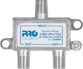 Divisor Satelite 1 Entrada e 2 Saidas - 5~2400 MHZ (VHF / UHV / Satelite) com Passagem DC PQDV-2022
