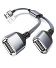 Divisor USB Itramax 1x2 - Cabo Y de 30cm para TV e PC