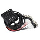 Divisor XLR de 8 canais Snake Cable PRORECK com 25 pés de comprimento