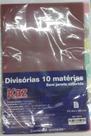 Divisória p/ Fichário 10 Matérias Colorida Kaz Divisória p/ Fichário 10 Matérias Colorida Kaz