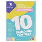 Divisoria plastica para caderno argolado universitario