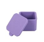 Divisória Quadrada com Tampa em Silicone Roxo