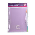 Divisórias Caderno Inteligente Grande Refil com 6 Coloridas Tom Pastel para Caderno de 11 Discos