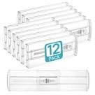 Divisórias de gaveta Vtopmart, pacote com 12 para roupas de 10 a 42 cm, transparentes