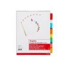 Divisórias de papel Staples Big Tab, inseríveis, 8 abas, multicoloridas Divisórias de papel Staples Big Tab, inseríveis, 8 abas, multicoloridas
