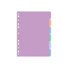 Divisórias Para Caderno Argolado Universal Fichário Sweet Cores Pastel 215x275mm ACP