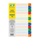 Divisórias Para Fichário Caderno Argolado Universitário Colorido 22,5 x 29,7cm - ACP Divisórias Para Fichário Caderno Argolado Universitário Colorido 22,5 x 29,7cm - ACP